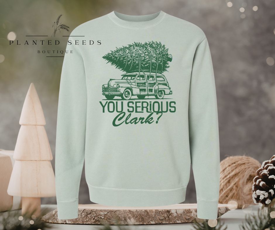 Ya Serious Green Sweatshirt