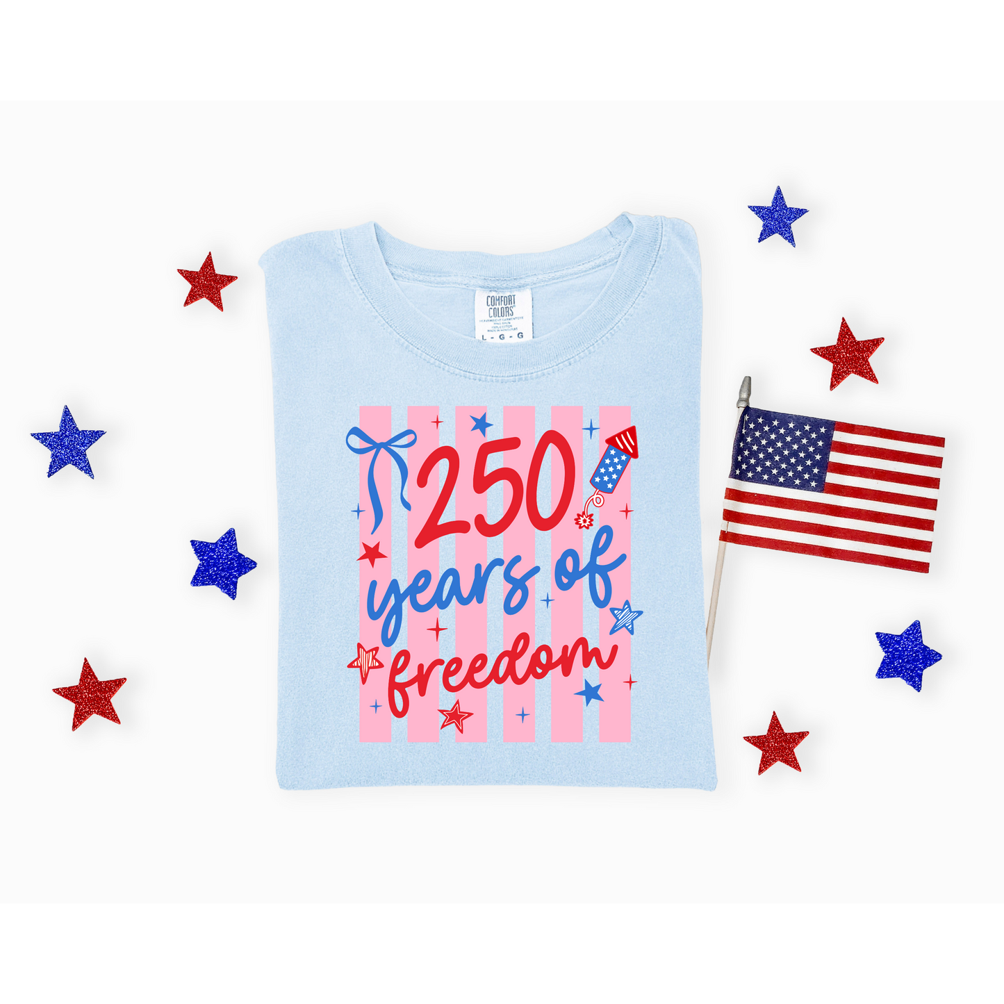 250 Years of Freedom Stripe Tee
