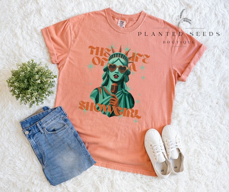 Lady Liberty Showgirl Tee - Seeds & Sawdust