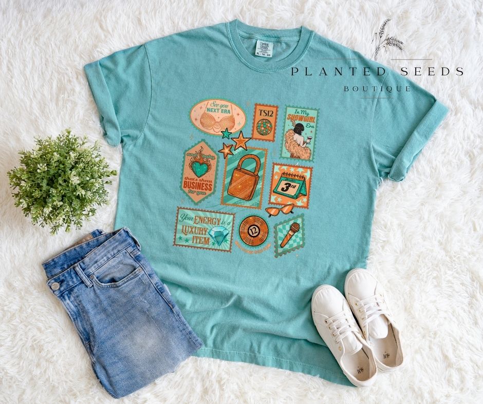 Showgirl Stamps Tee - Seeds & Sawdust