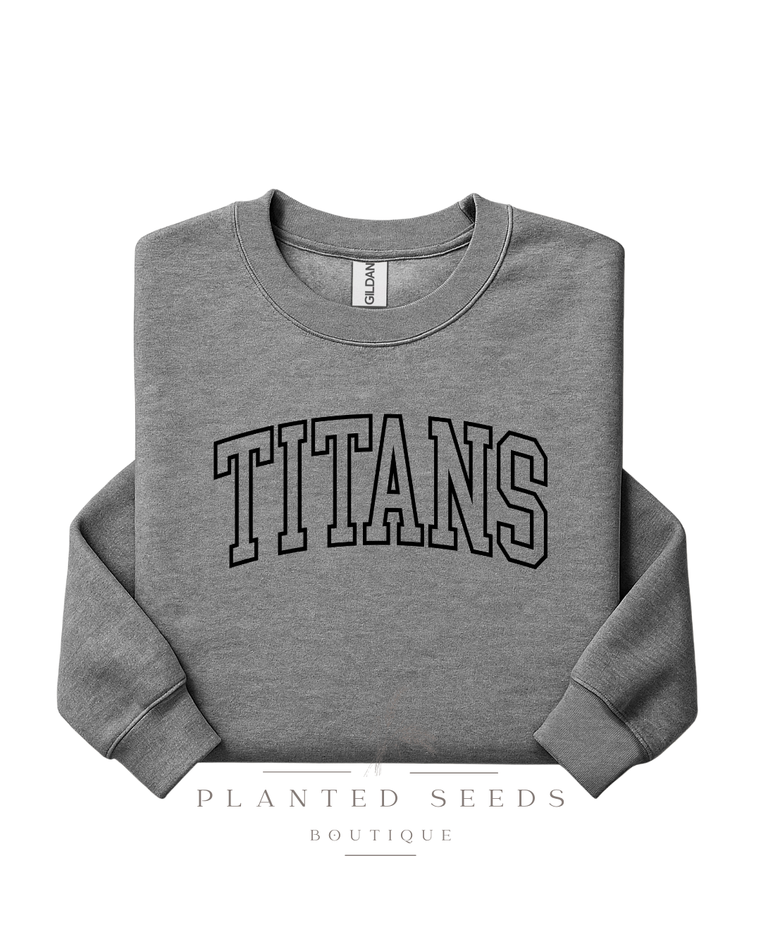 Titans Outline Black