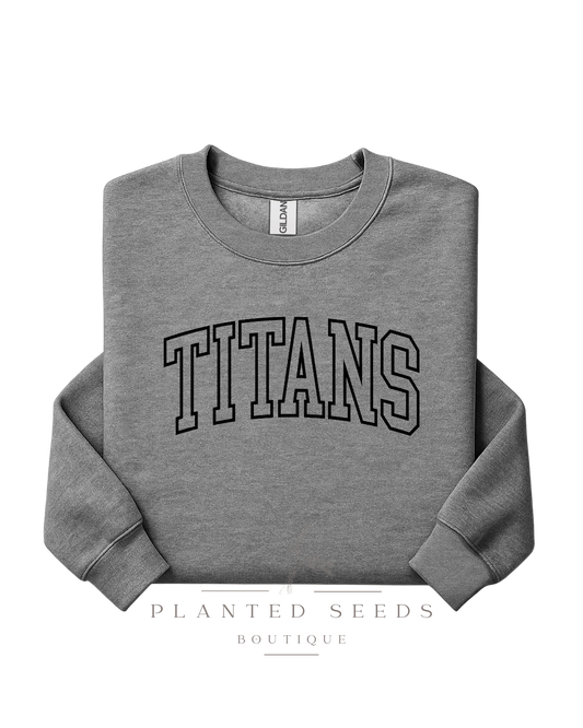 Titans Outline Black