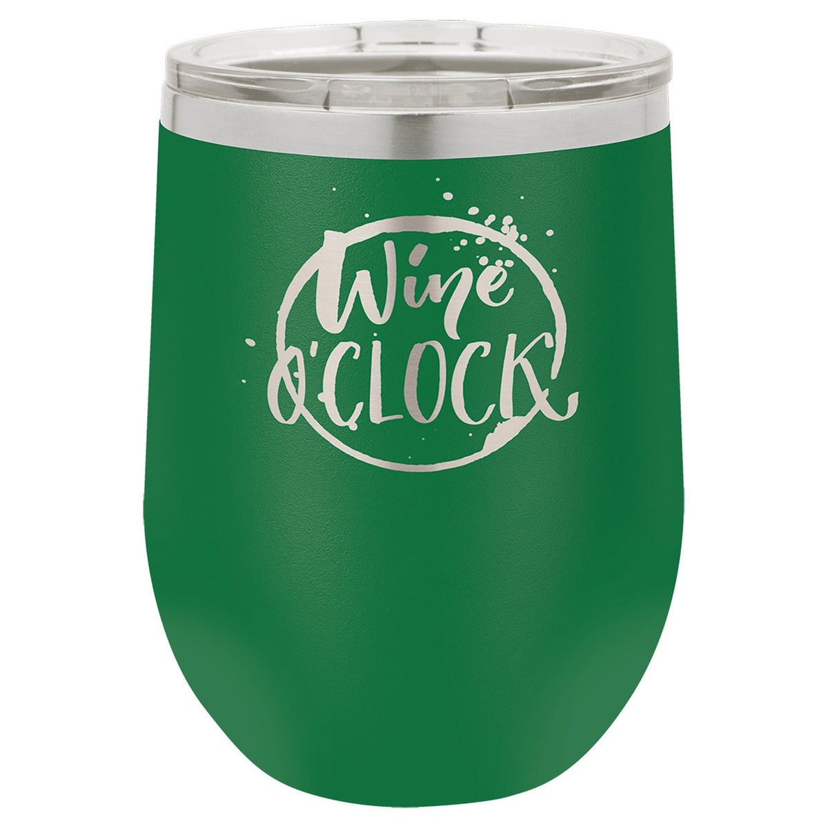 12 OZ WINE TUMBLER - LASER ENGRAVED - Seeds & Sawdust