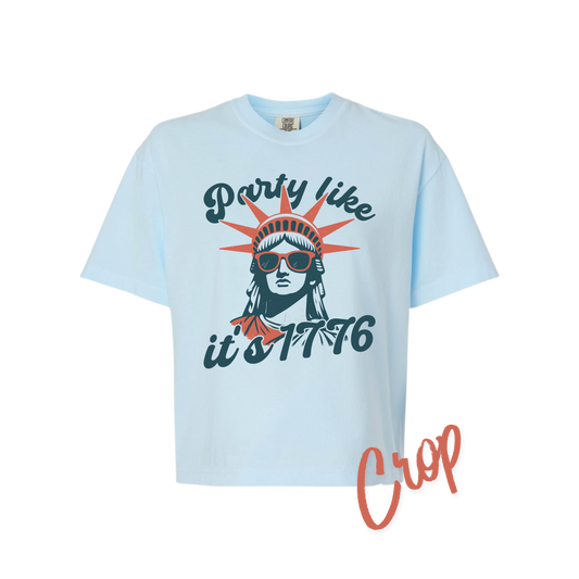 Party Like It’s 1776 Crop Tee
