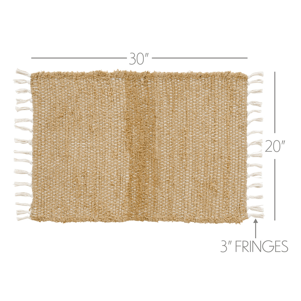 Burlap Natural Chindi/Rag Rug