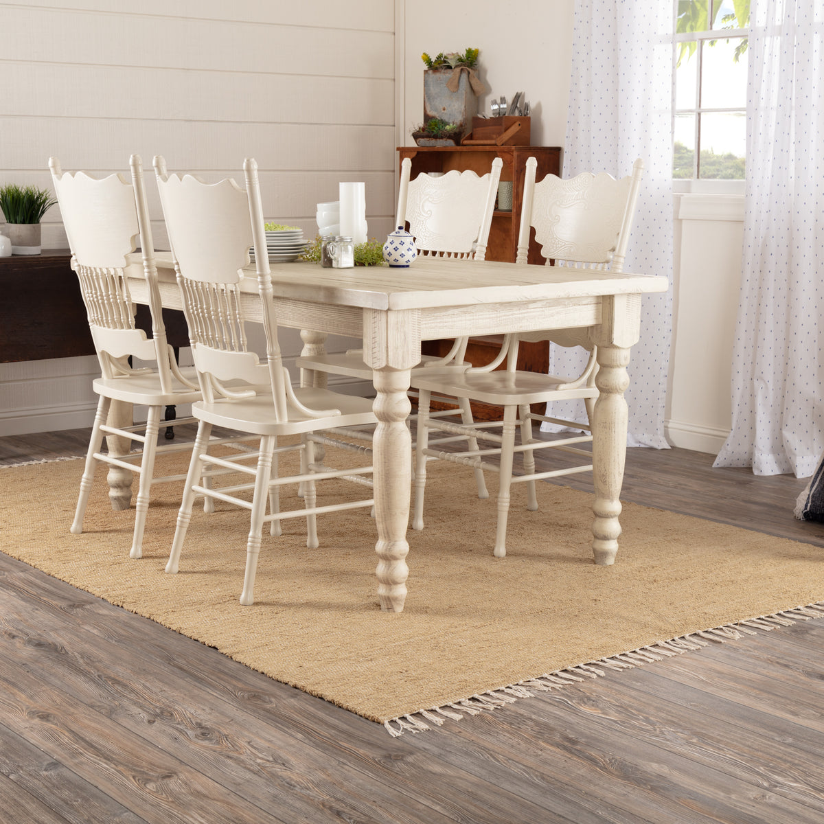 Burlap Natural Chindi/Rag Rug
