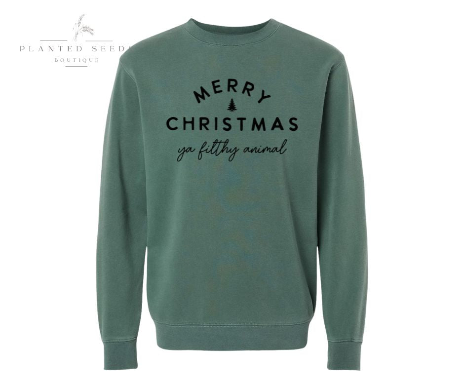 Ya Filthy Animal Green Sweatshirt