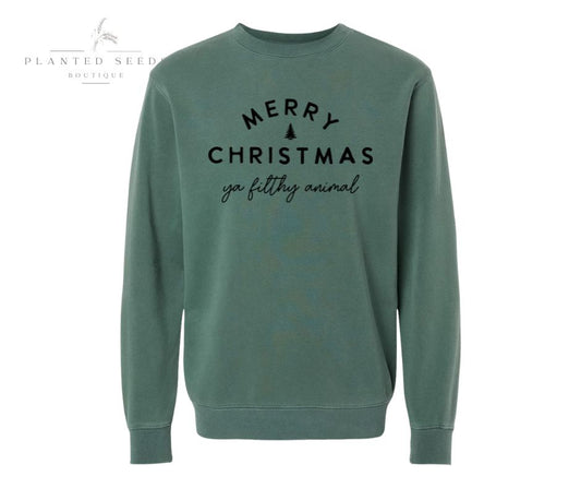 Ya Filthy Animal Green Sweatshirt