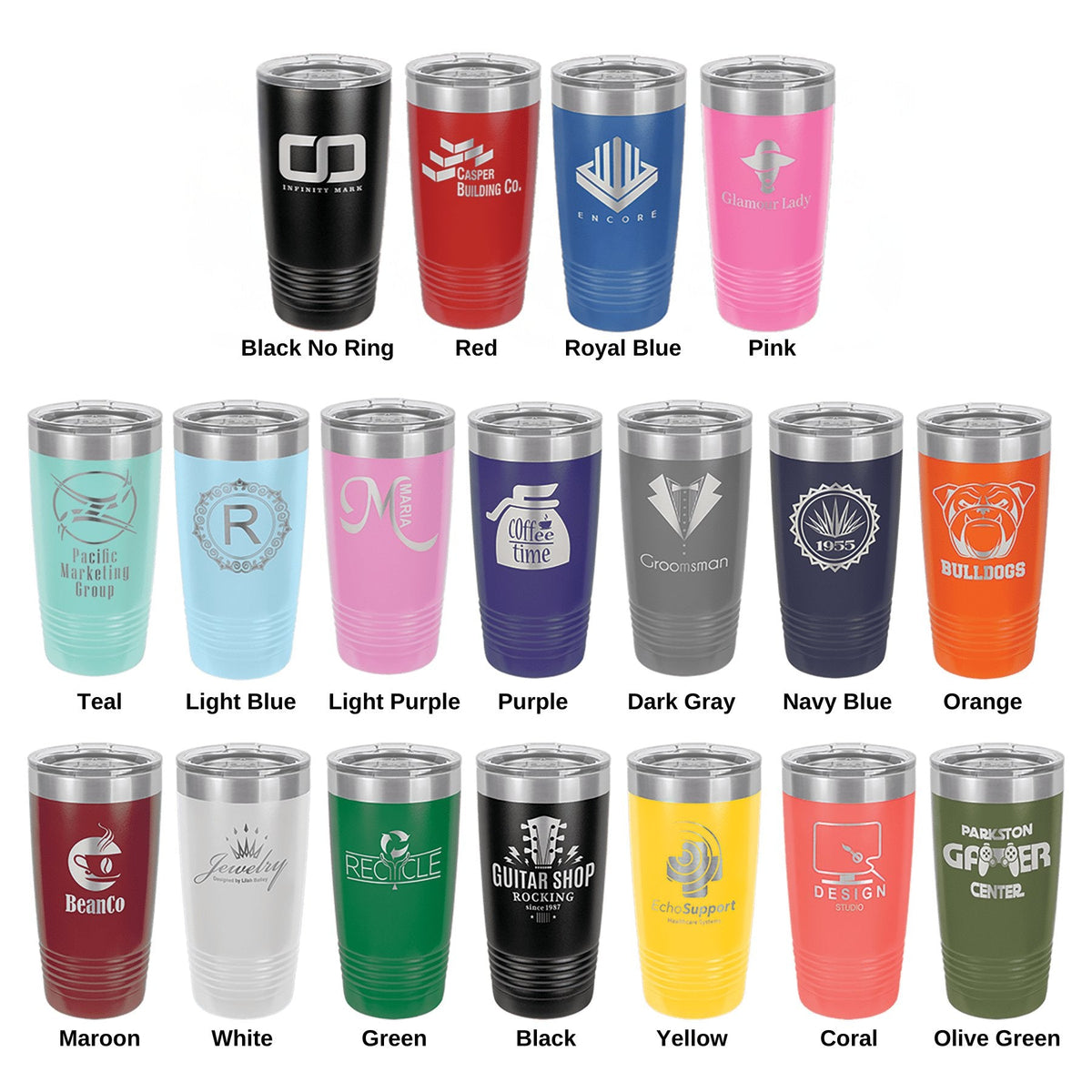 20 OZ TUMBLER - LASER ENGRAVED - Seeds & Sawdust