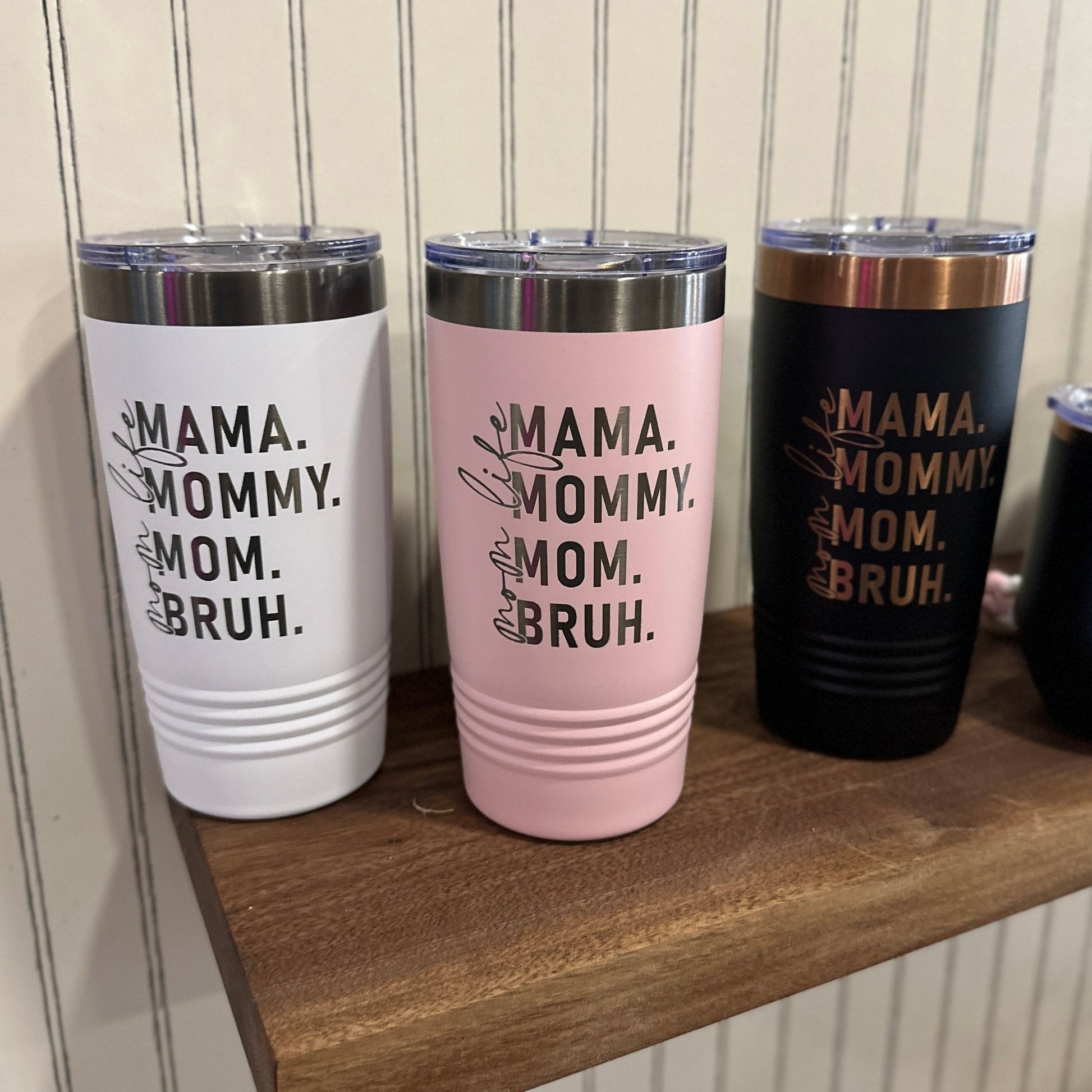 20OZ Polar Camel Tumbler - "The Ultimate Mom Tumbler: From Mama to BRUH!" - Seeds & Sawdust