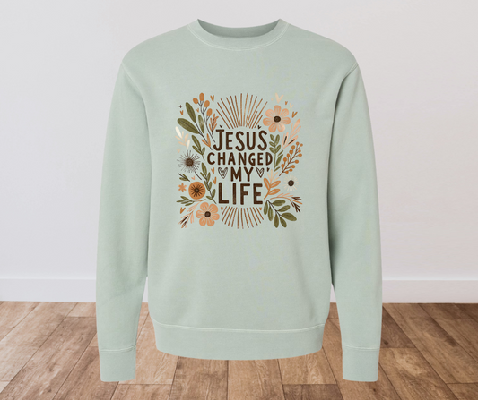 Jesus Changed My Life Sweatshirt