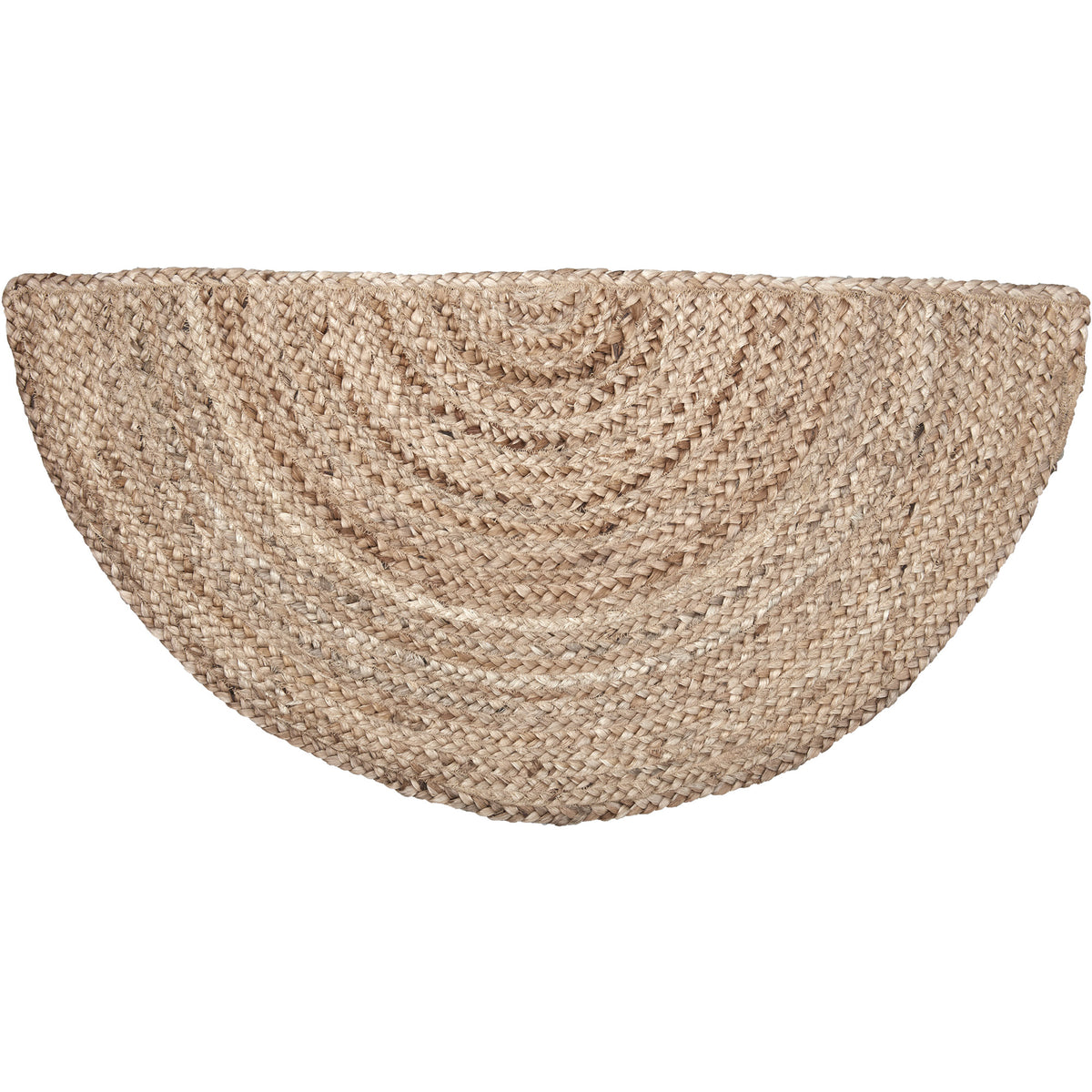 Natural Jute Rug Half Circle 16.5x33