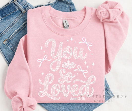 So Loved Lace Sweatshirt