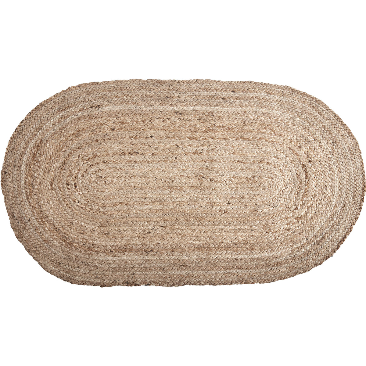 Natural Jute Rug Oval w/ Pad 27x48