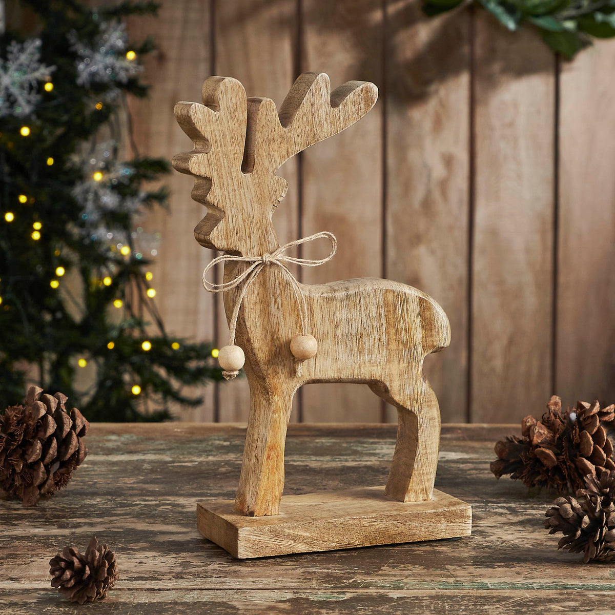 Reindeer Wooden Figurine