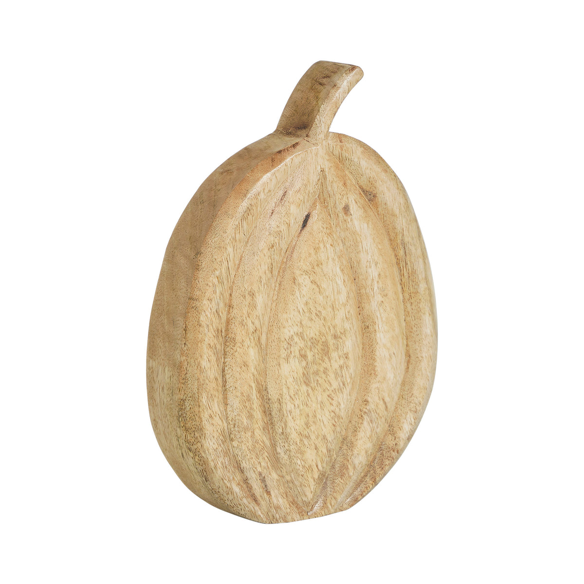 Carved Wooden Pumpkin