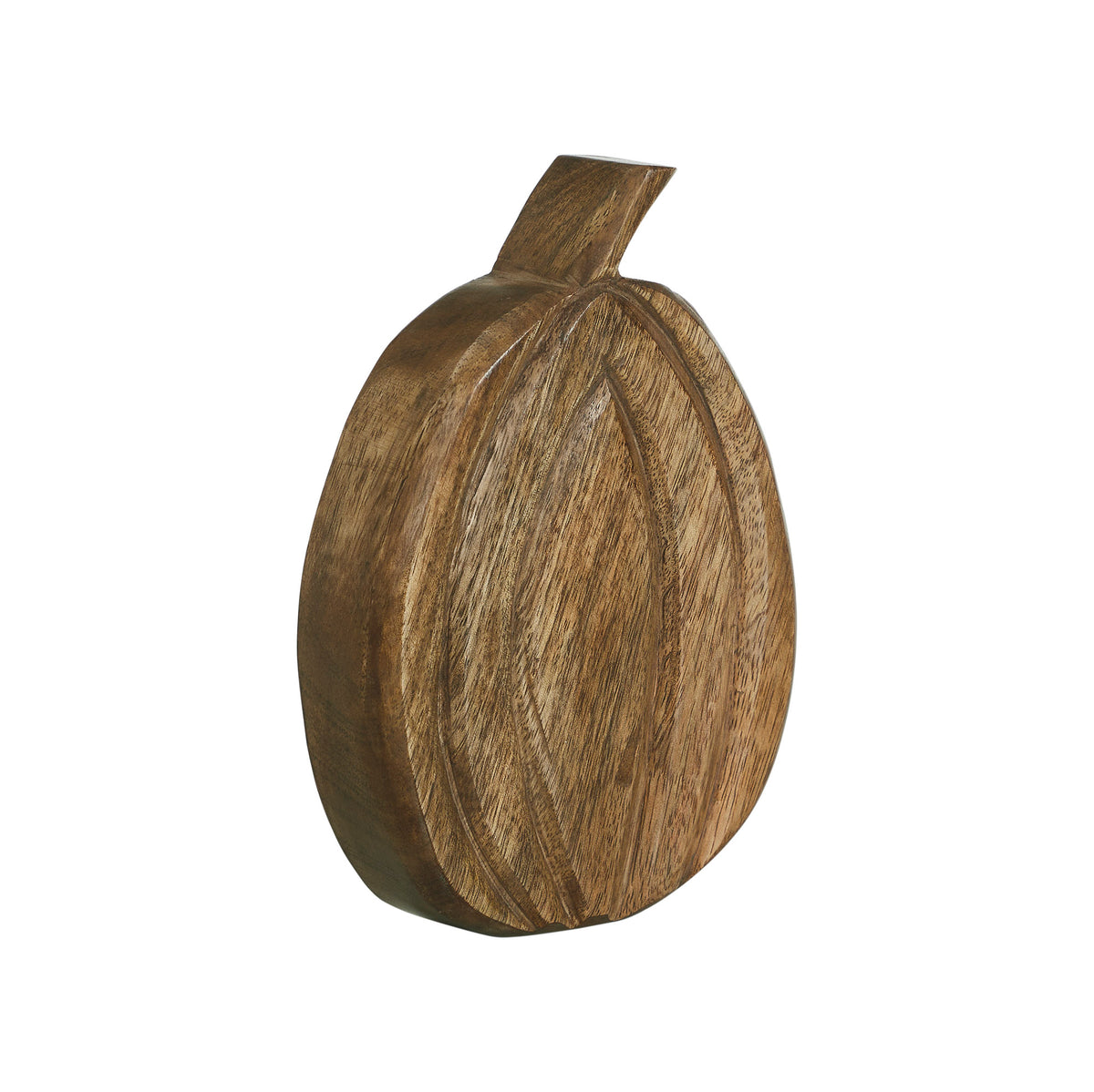 Carved Wooden Pumpkin