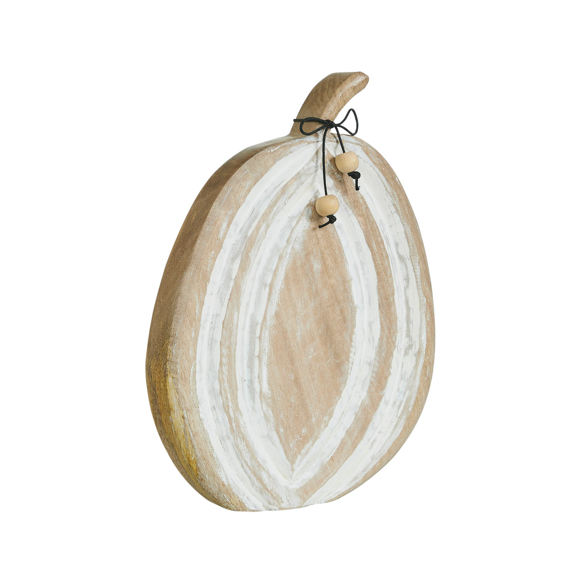 Carved Wooden Pumpkin