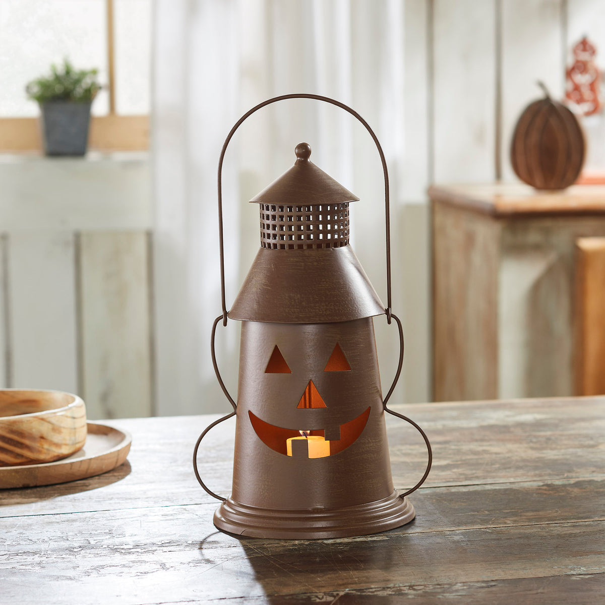 Halloween Lantern Tealight Holder 12x8x6