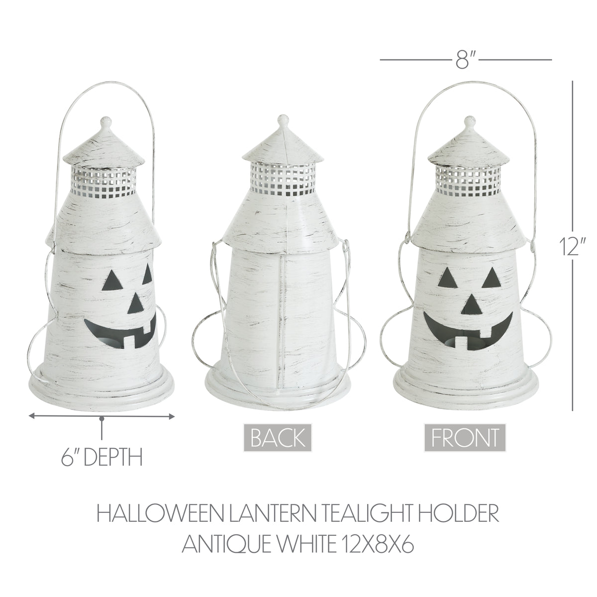Halloween Lantern Tealight Holder 12x8x6