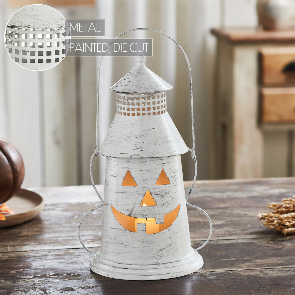 Halloween Lantern Tealight Holder 12x8x6