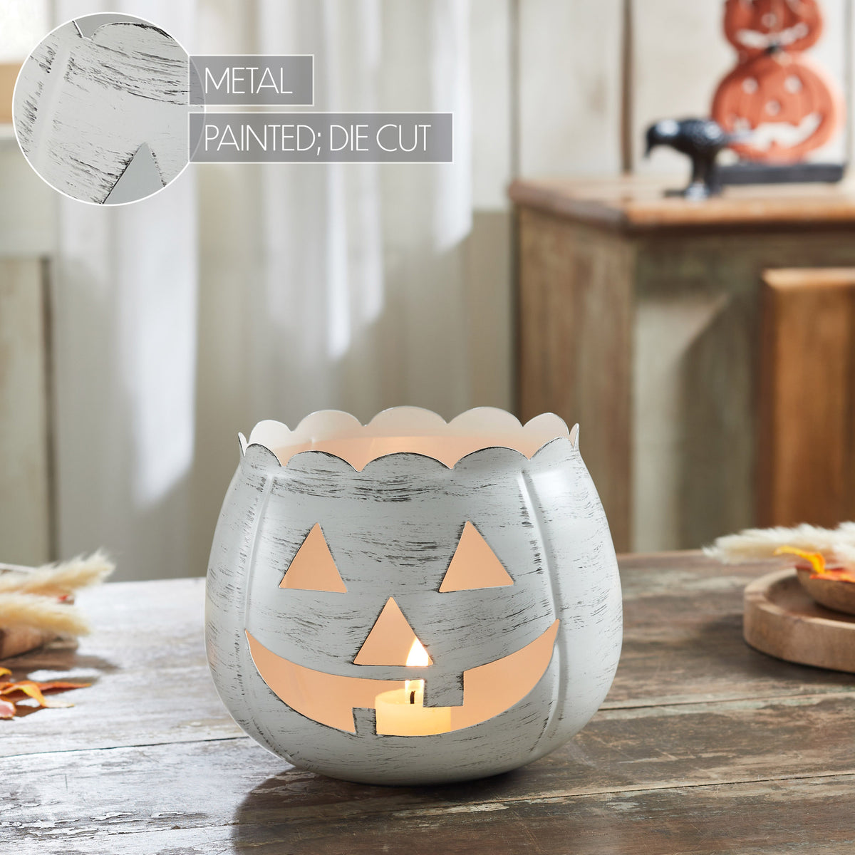 Jack-O-Lantern Candle Holder