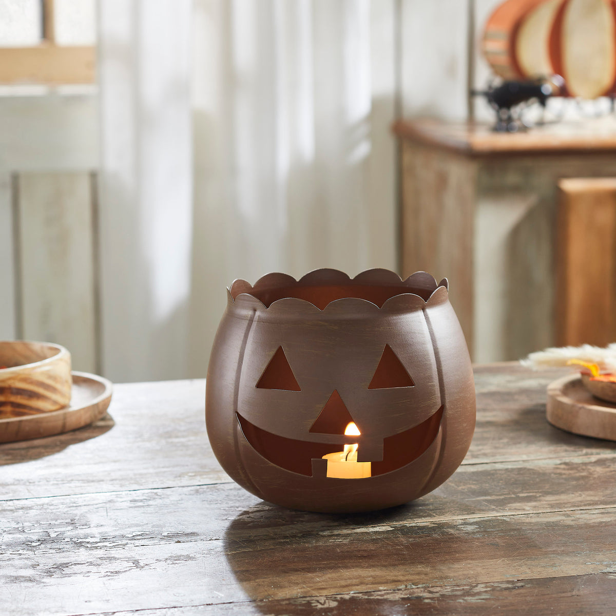 Jack-O-Lantern Candle Holder