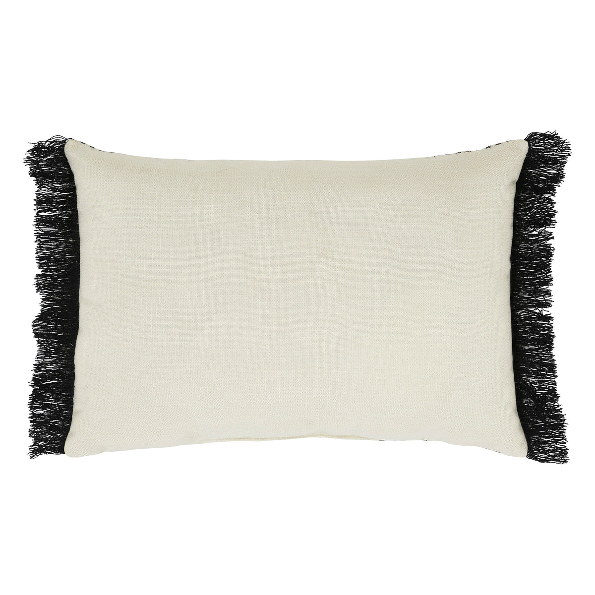 Hocus Pocus Fringed Decorative Accent Lumbar Throw Pillow, Textured Home Decor for Living Room Bedroom, 14x20 Inch Rectangula