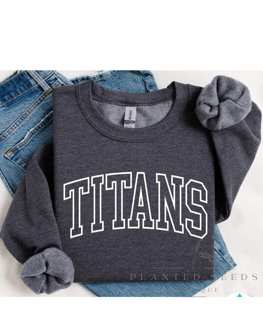 Titans Outline White