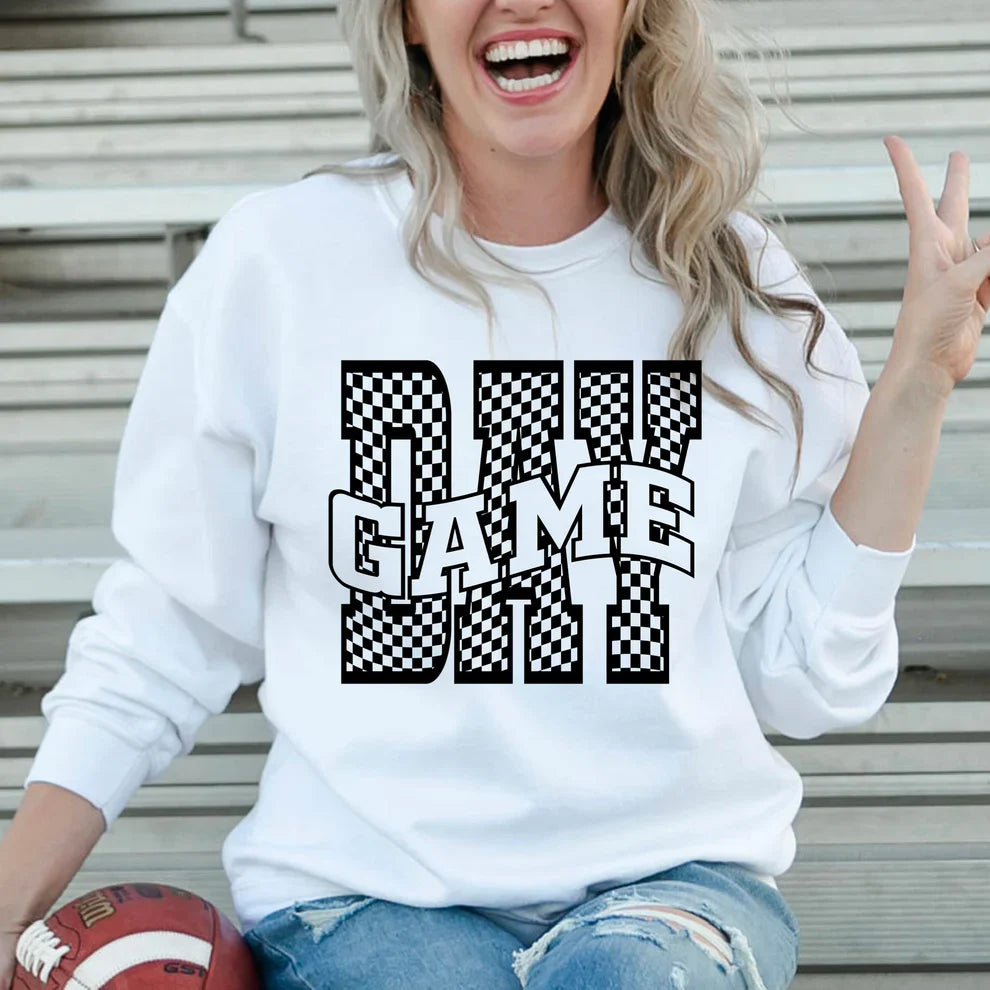 Game Day Check Sweatshirt