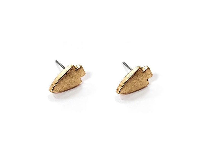 Gold Arrowhead Earrings
