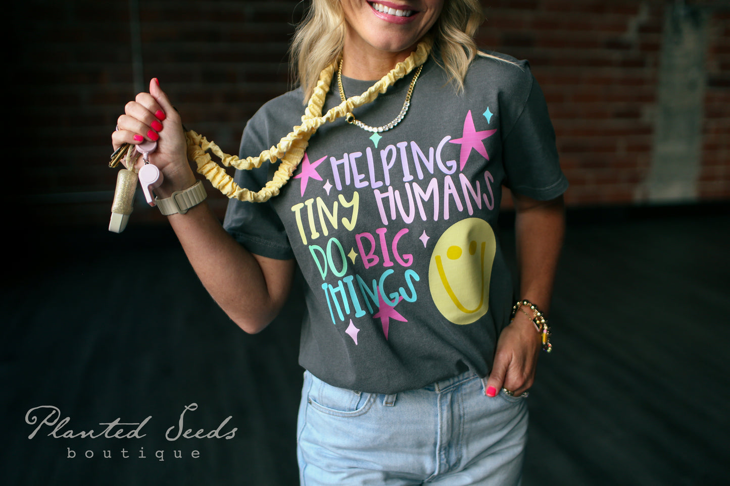Helping Tiny Humans Do Big Things Tee