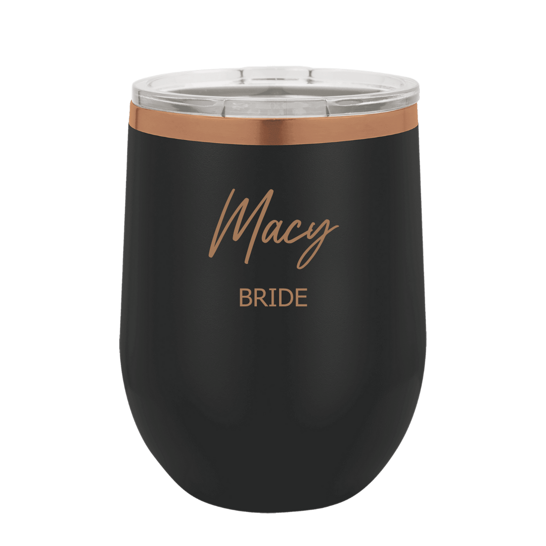 Bride & Bridesmaid 12 oz Polar Camel Tumbler | Wedding Gift - Seeds & Sawdust