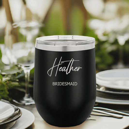 Bride & Bridesmaid 12 oz Polar Camel Tumbler | Wedding Gift - Seeds & Sawdust