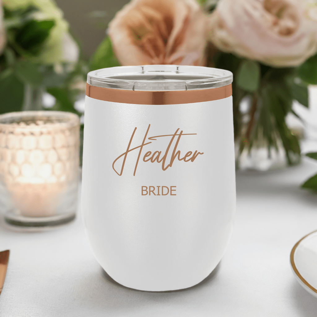 Bride & Bridesmaid 12 oz Polar Camel Tumbler | Wedding Gift - Seeds & Sawdust