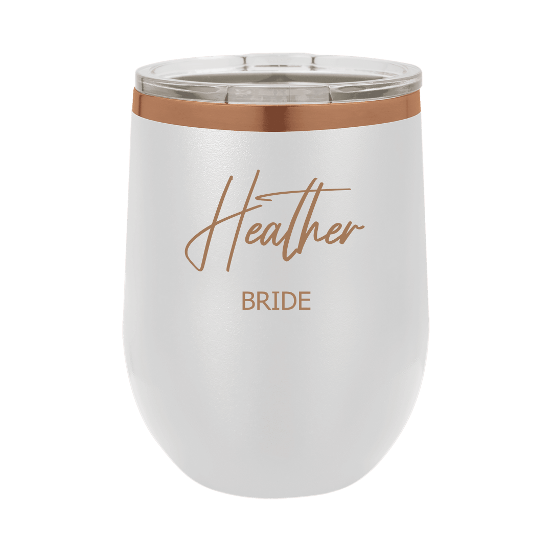 Bride & Bridesmaid 12 oz Polar Camel Tumbler | Wedding Gift - Seeds & Sawdust