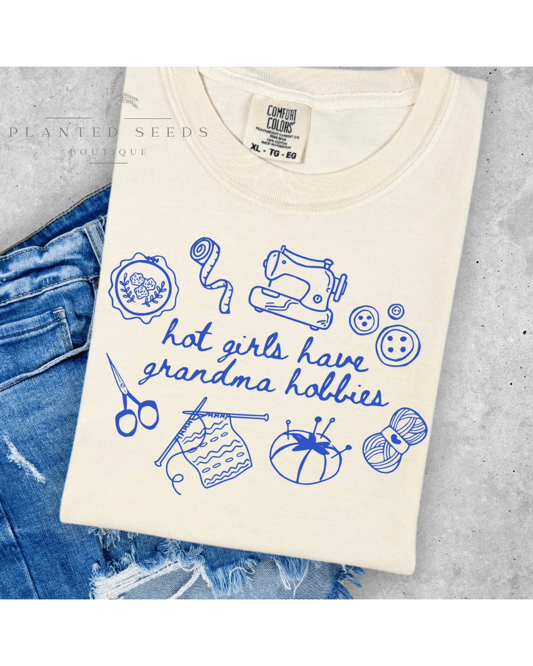 Grandma Hobbies Tee - Seeds & Sawdust