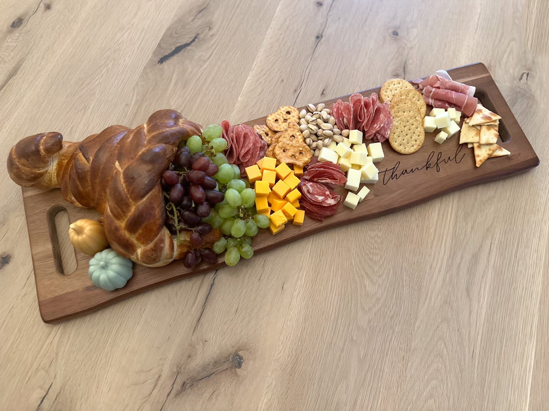 Grazing Board, Thankful, Laser Engraved - LIMITED EDITION - Seeds & Sawdust