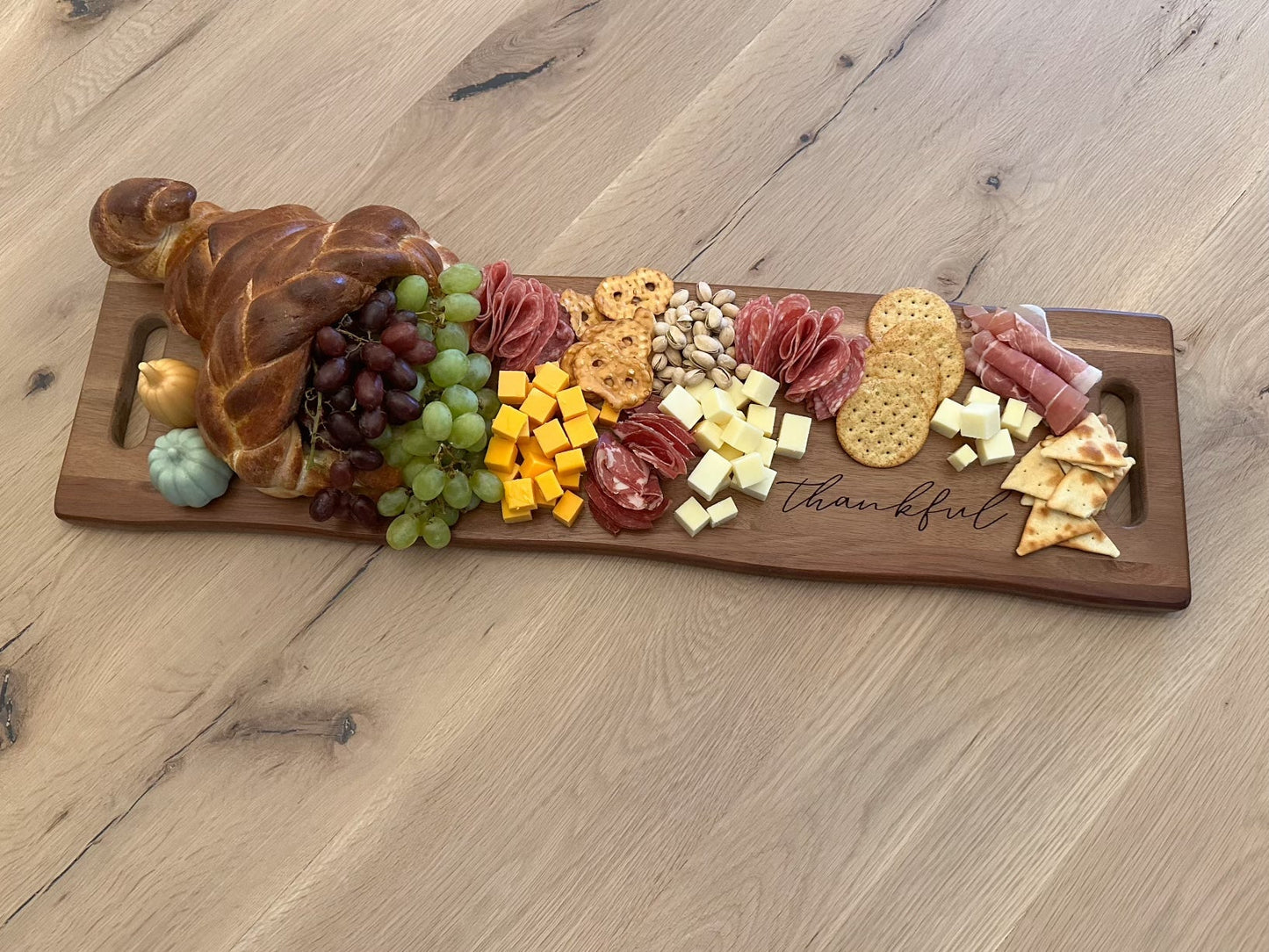 Grazing Board, Thankful, Laser Engraved - LIMITED EDITION - Seeds & Sawdust