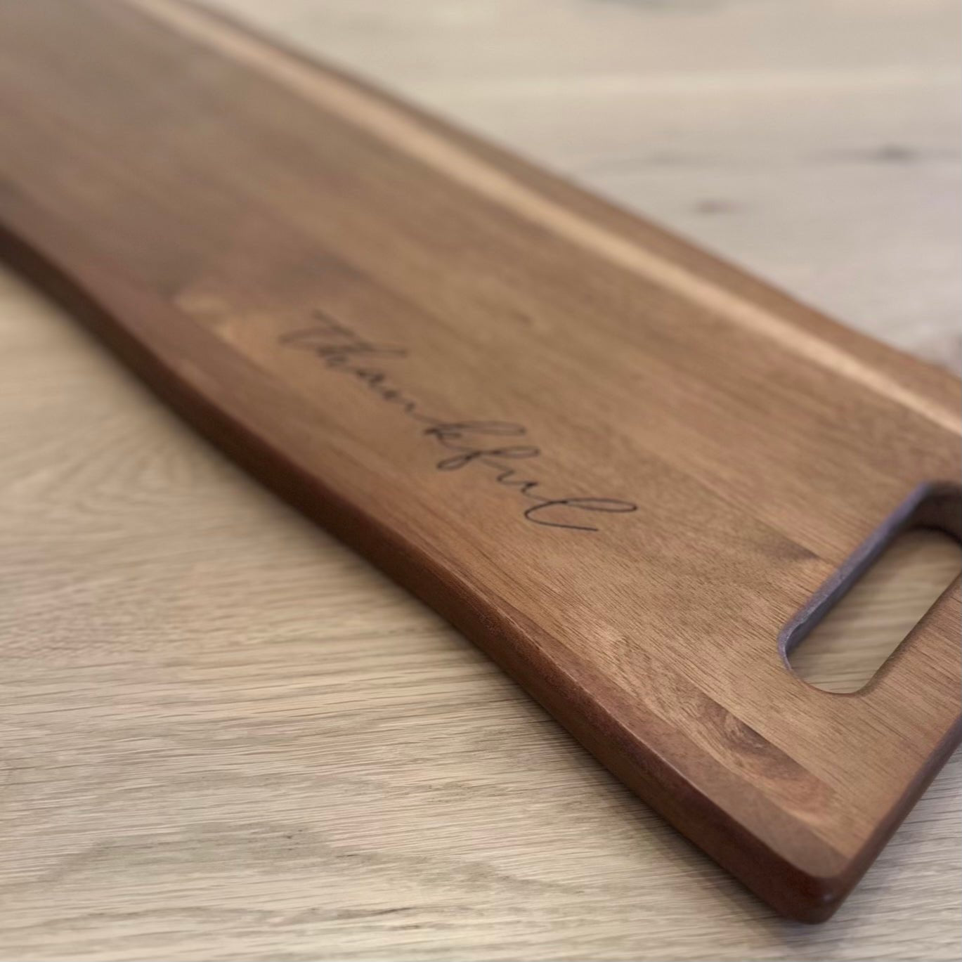 Grazing Board, Thankful, Laser Engraved - LIMITED EDITION - Seeds & Sawdust