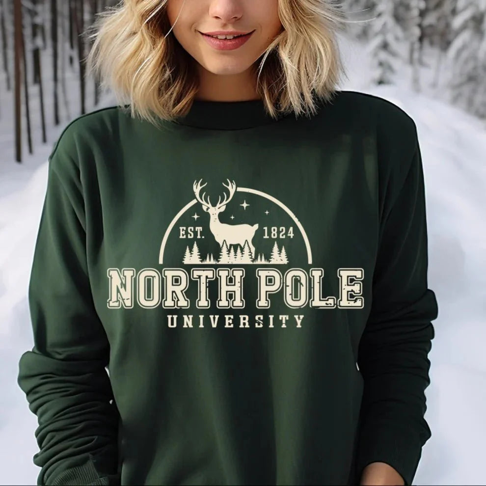 North Pole University Sweatshirt - Seeds & Sawdust