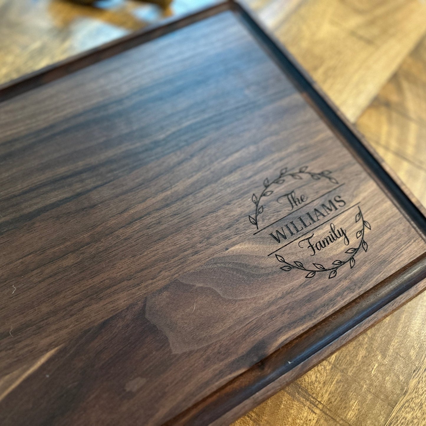 Personalized Cutting Board, Walnut or Cherry - Seeds & Sawdust