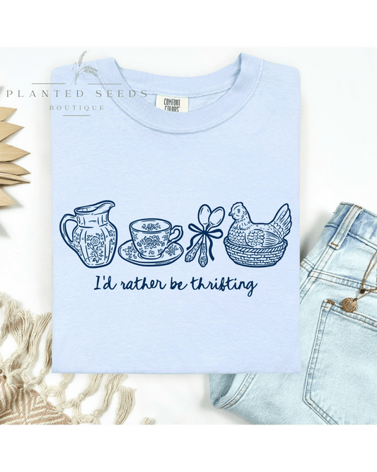Rather Be Thrifting Tee - Seeds & Sawdust