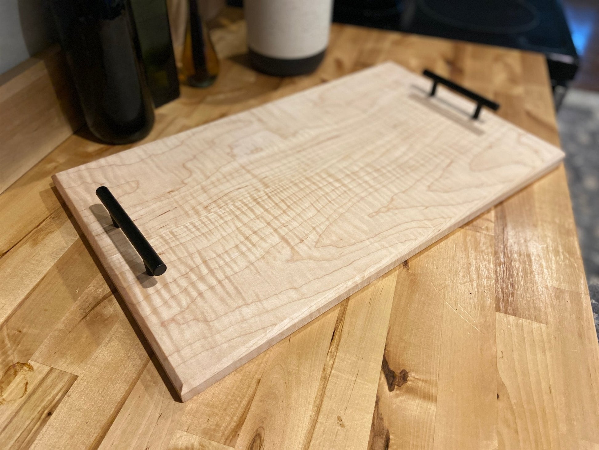 Serving Tray | Charcuterie Board | Curly Maple - Seeds & Sawdust