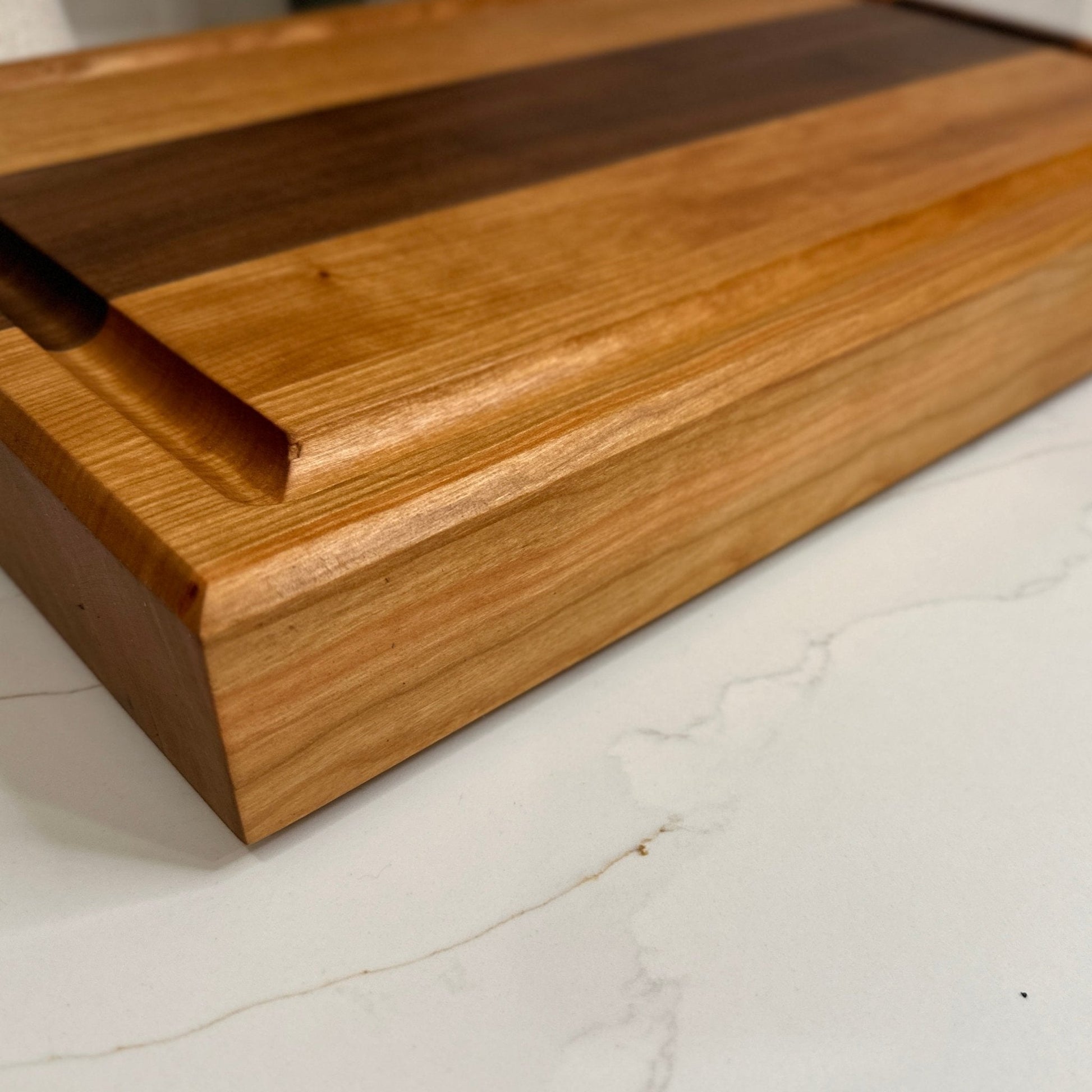 Thick Hardwood Cutting Board | 2" Thick | Walnut | Maple | Cherry - Seeds & Sawdust