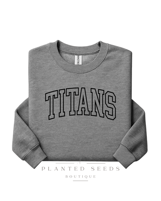 Titans Outline Black - Seeds & Sawdust