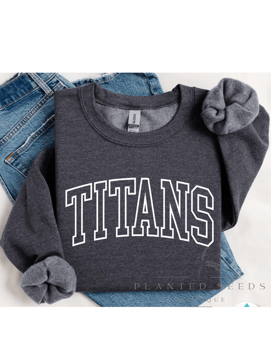 Titans Outline White - Seeds & Sawdust